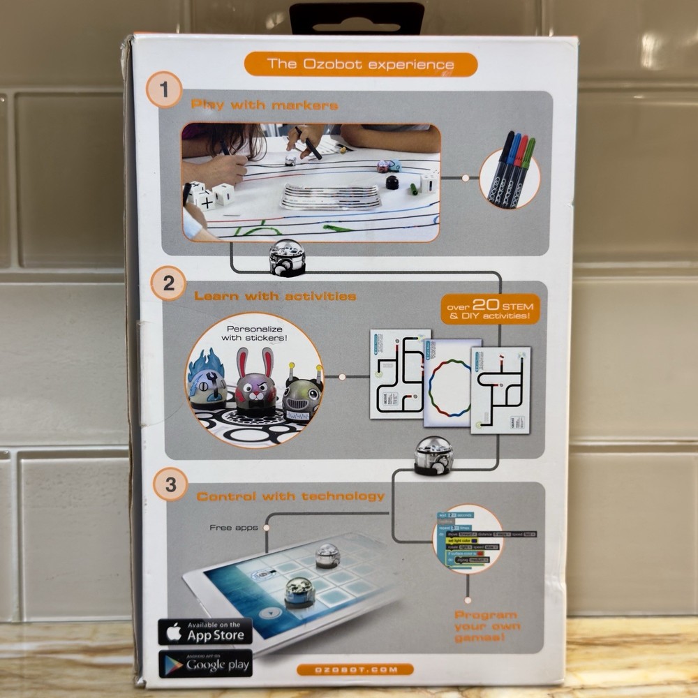 OZOBOT Bit Starter Pack OZOk-040301-04 Coding Robot Kit TESTED Works