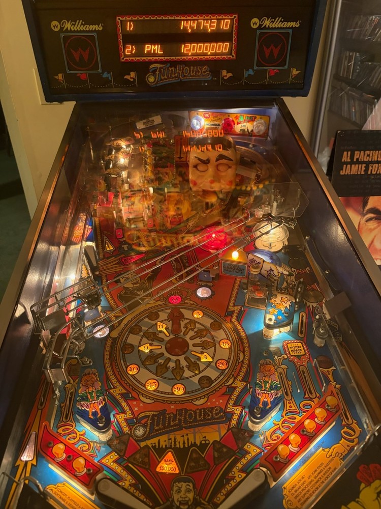 Original 1990 Williams Funhouse Pinball Machine