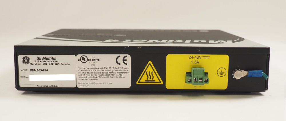MULTILIN MultiNet4 MN4-L0-XX-AD-X Multiport Serial Server & Managed Switch