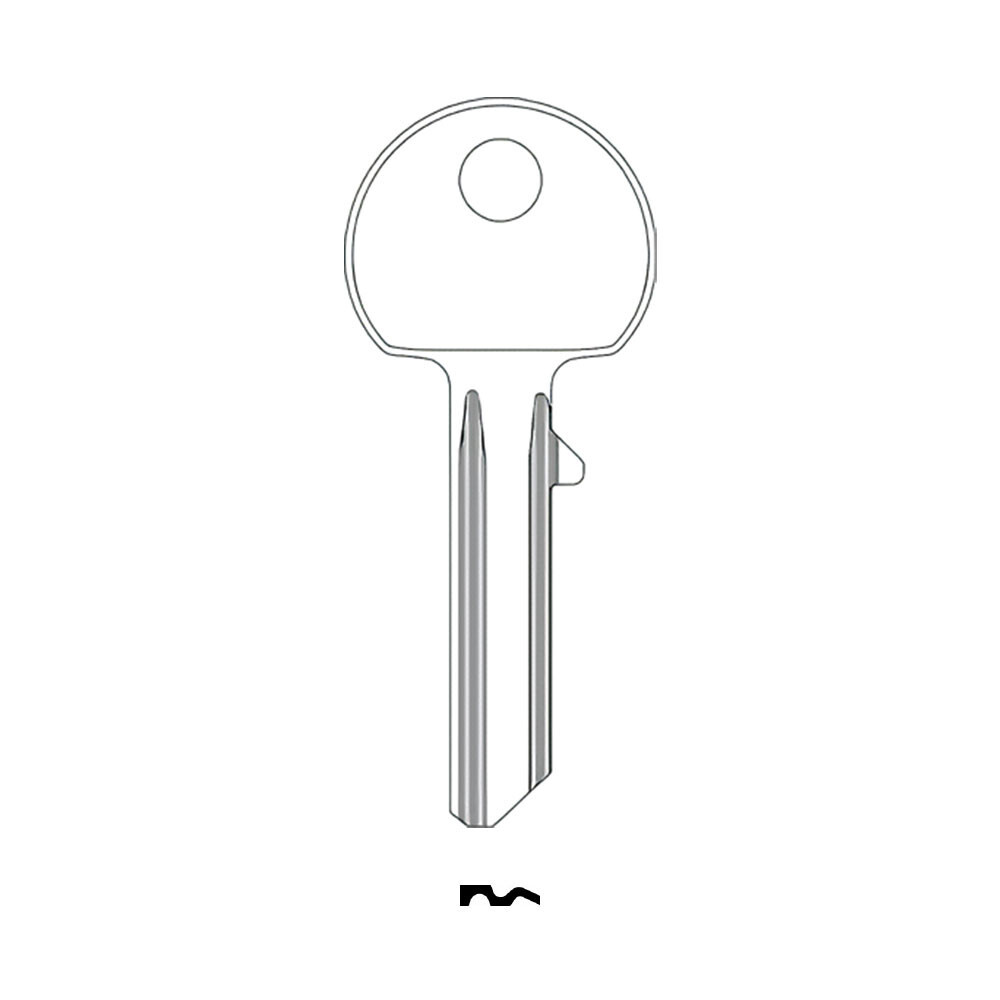 AB23 Key Blank Nickel