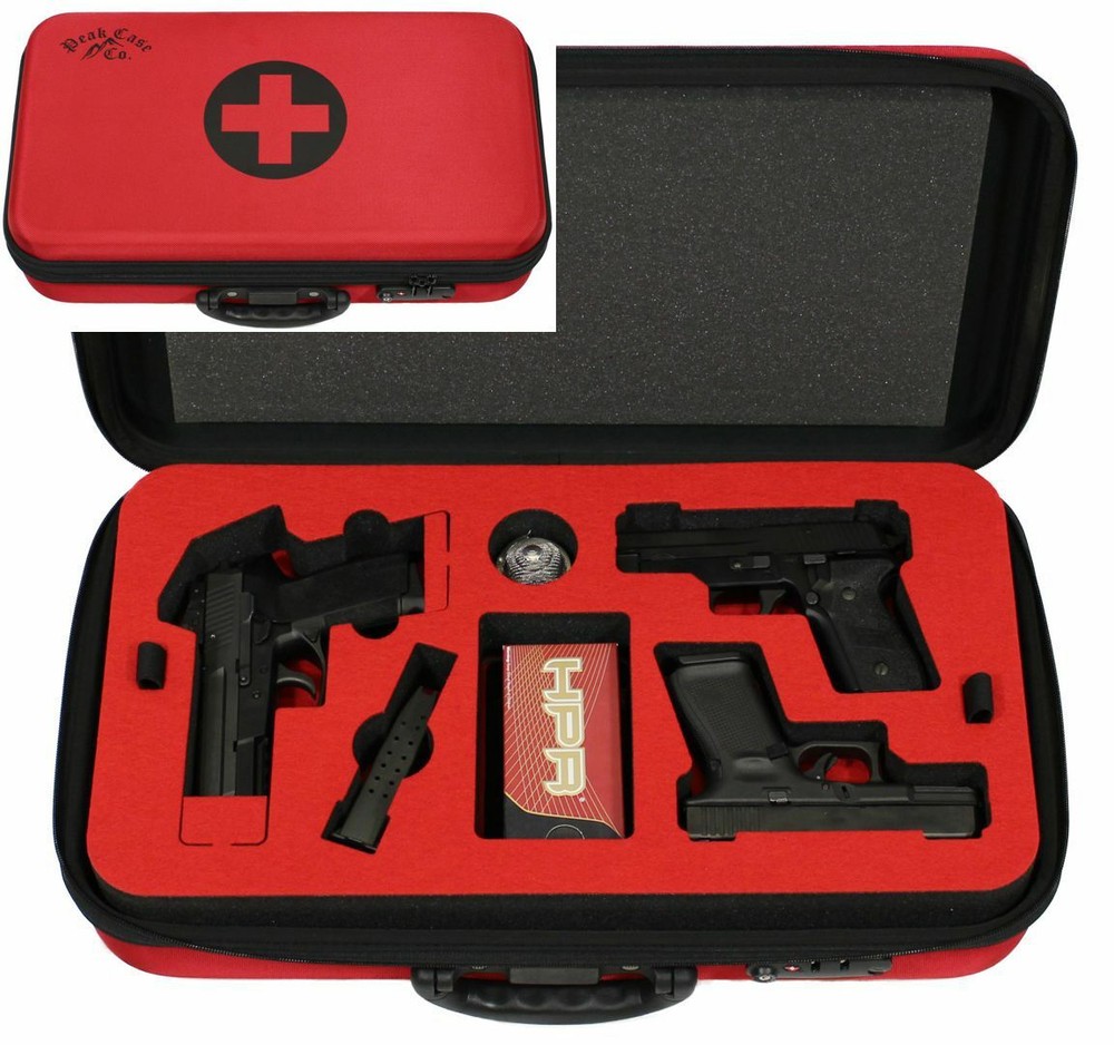 Peak Case Covert Compact Three Pistol Range Case