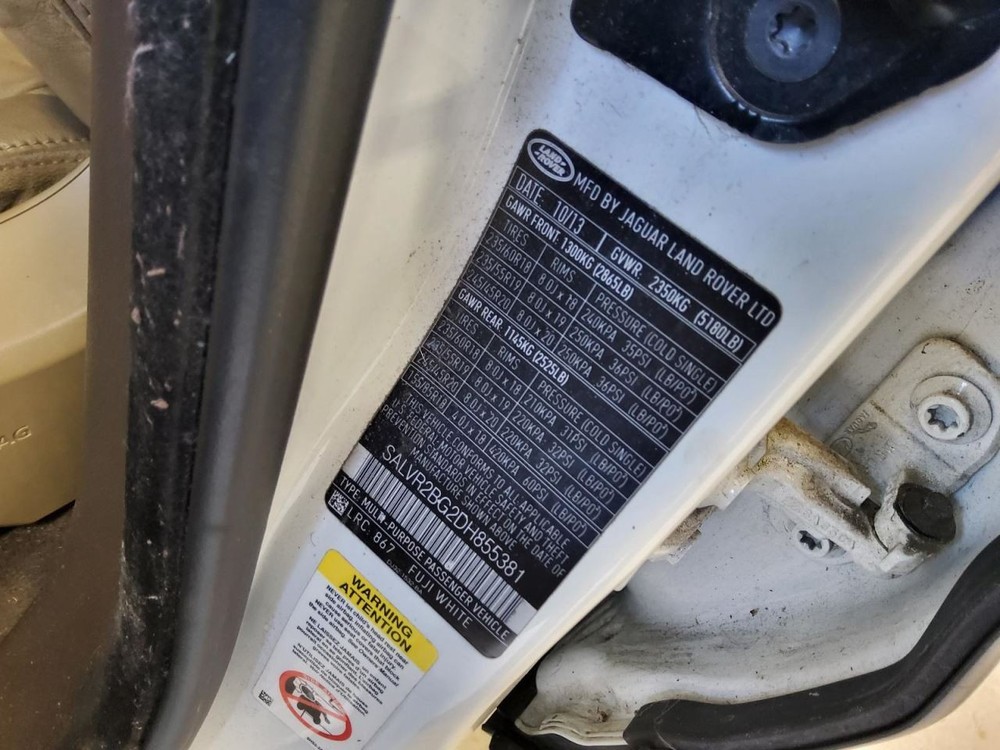 EVOQUE 2013 Battery Tray 575284