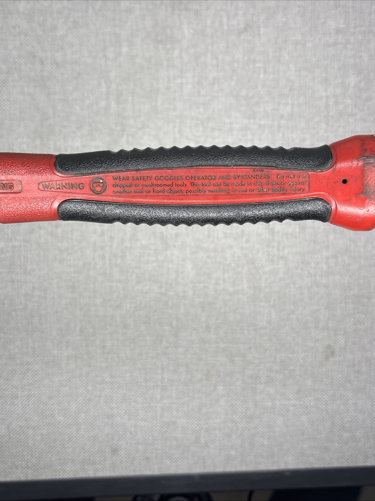 Snap-On Tools 48oz Dead Blow Hammer. HBFE48. Soft Grip. Red