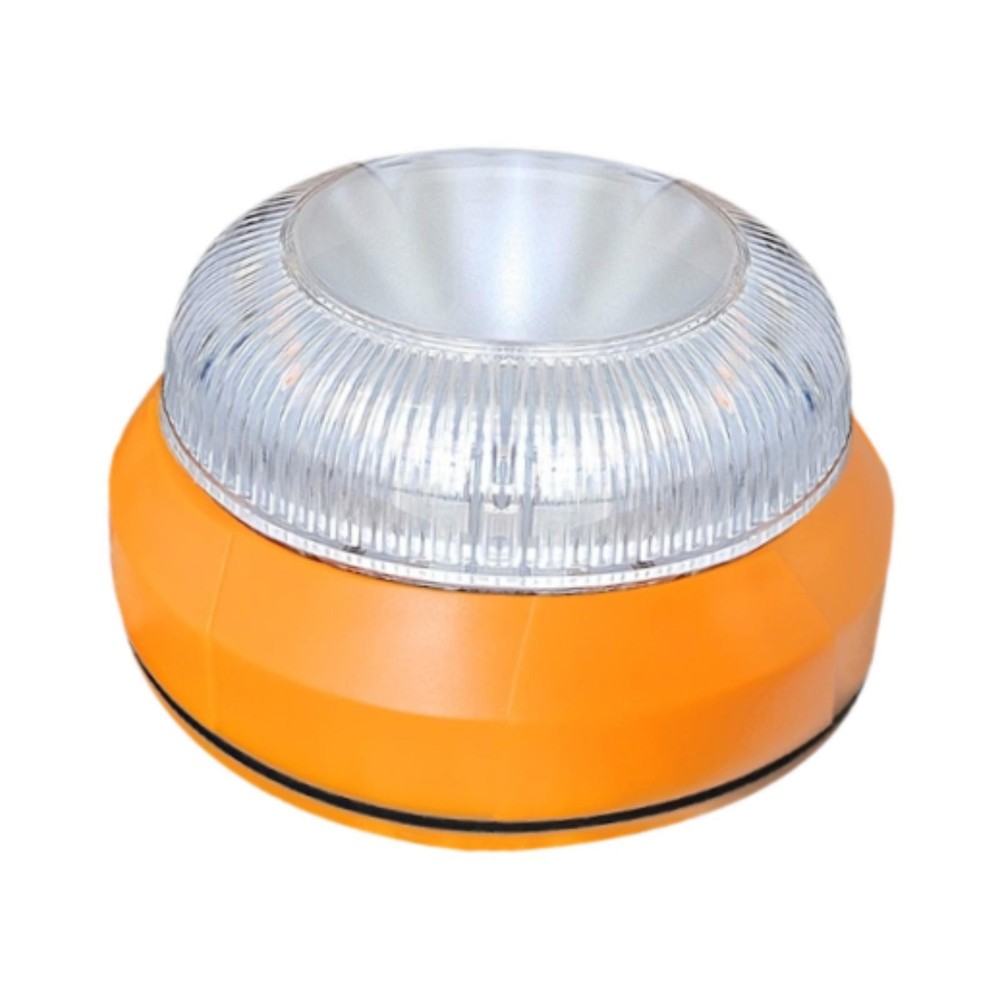 Emergency Warning Light Flashing Portable Sturdy Waterproof Compact with Base