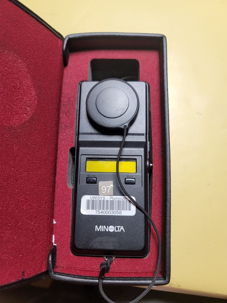 Minolta Illuminance Meter T-1M with Case, strap, tested