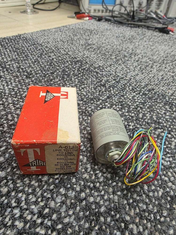 Triad A-61J new old stock input transformer mic line ect