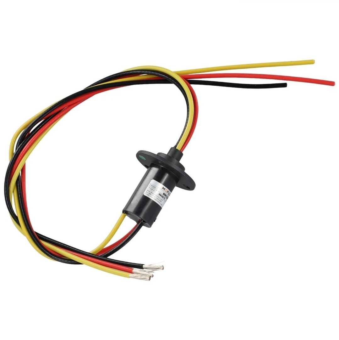 MW1330 Conductive Slip Ring 150RPM 22OD 3-wire 30A Low Noise Low Torque
