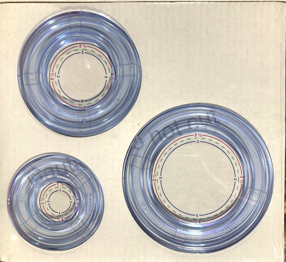 Creative Memories Custom Cutting System Patterns Templates Circles & Ovals NEW