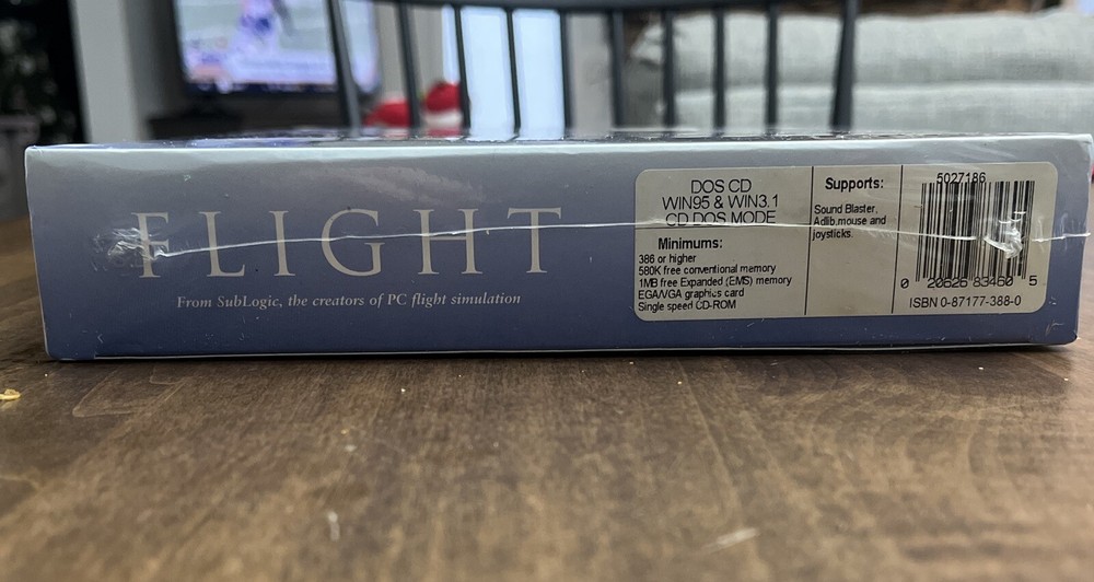 Flight Sublogic 1996 MS DOS CD Win 95 & Win 3.1 (Sealed, New)