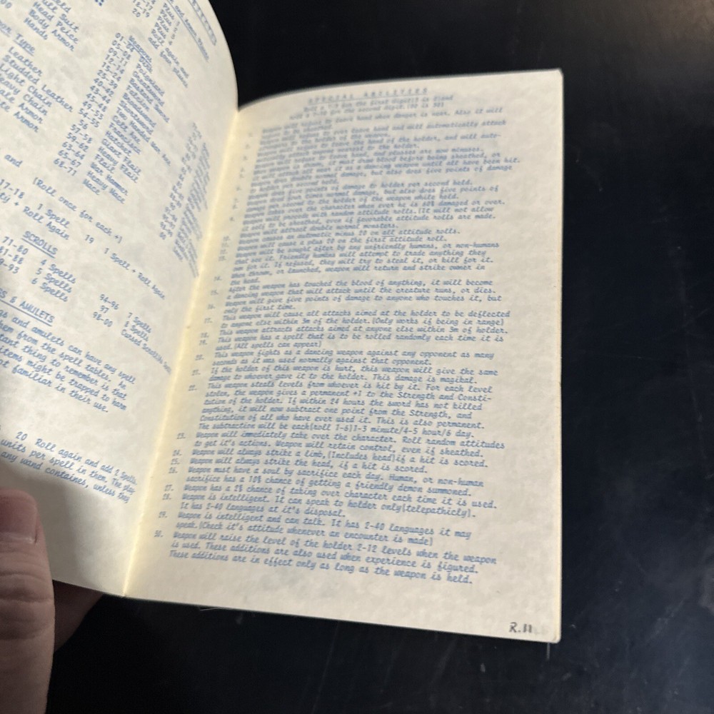 Ernest Hams Kabal Referee Guide with Separate Oops Chart