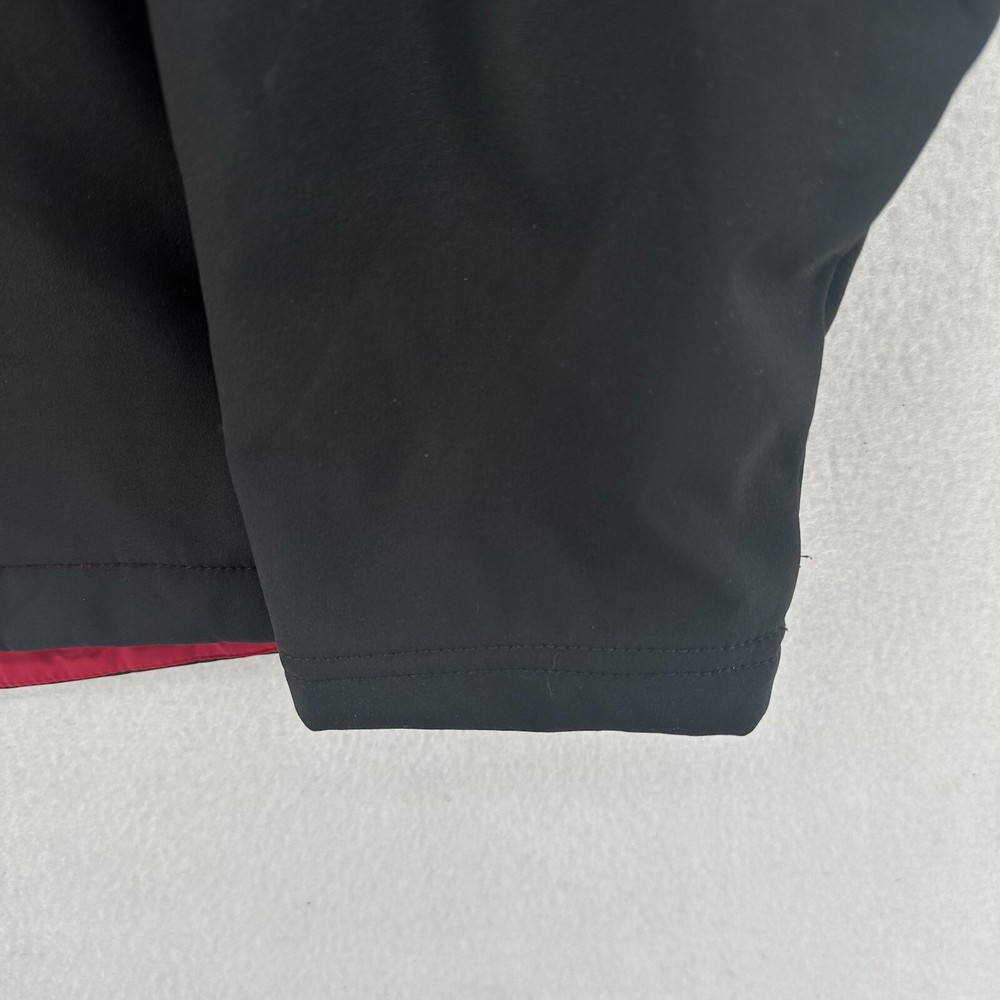 Reebok Men's Shell Jacket Size Medium Black Full Zip Fleece Lined