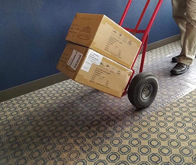 Clear Vinyl Plastic Floor Runner/Protector For Low/Deep Pile Carpet(26in X 96in)