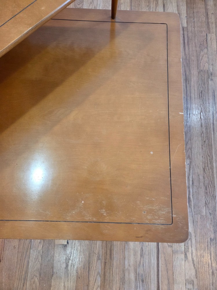 Mid century modern two-tier corner table table
