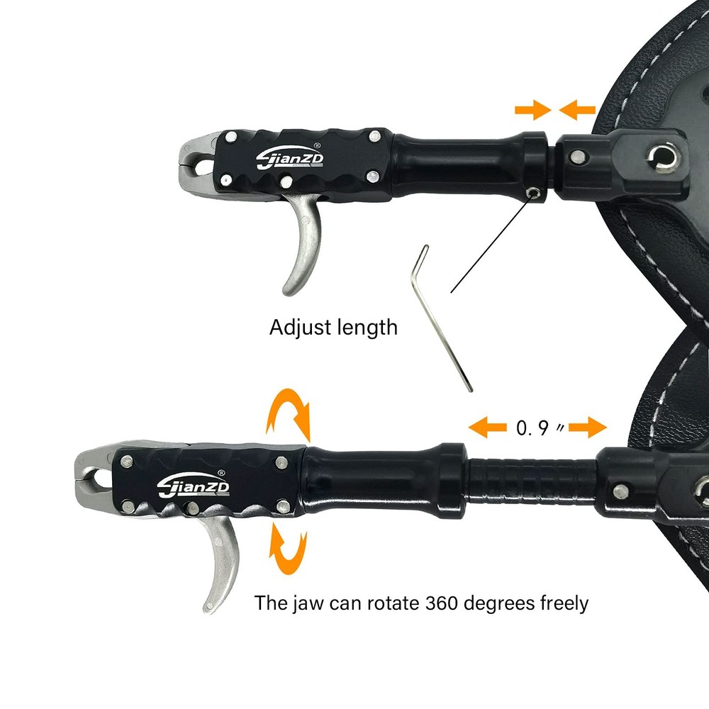 Adjustable Wristband Release, Index Finger Release, Composite Bow, 360 Degree...