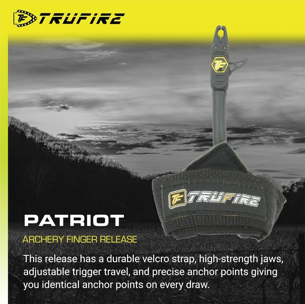 Durable Black Wrist Strap Archery Release - Adjustable Trigger & Padded Comfort