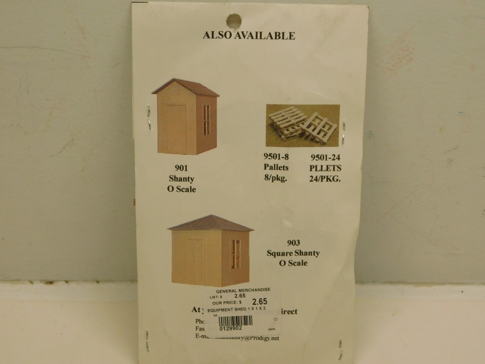 A M Models O Scale Shed Building Kit #902 - NOS