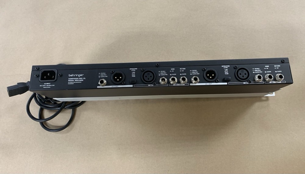 Behringer MDX2600 Audio Interactive Compressor Dynamics Processor Composer-XL