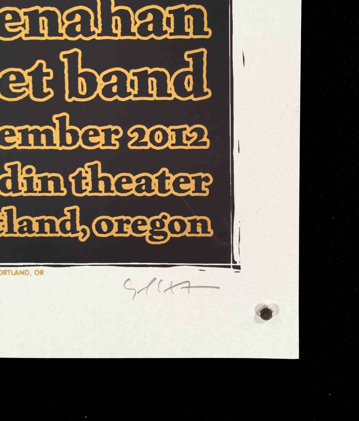 Charles Bradley Poster Portland 2012 S/N 120 Hand-Signed Silkscreen Gary Houston