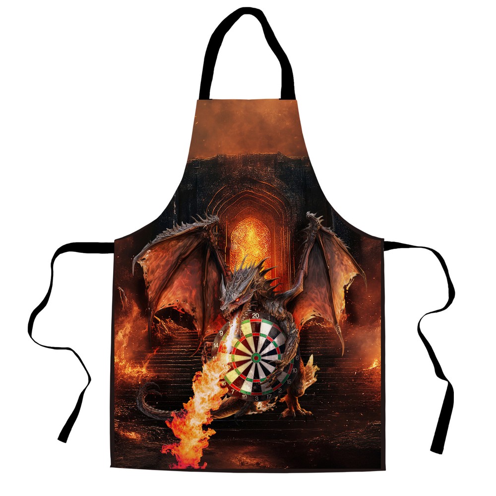 Personalised Dragon Darts - Splashproof - Novelty Apron