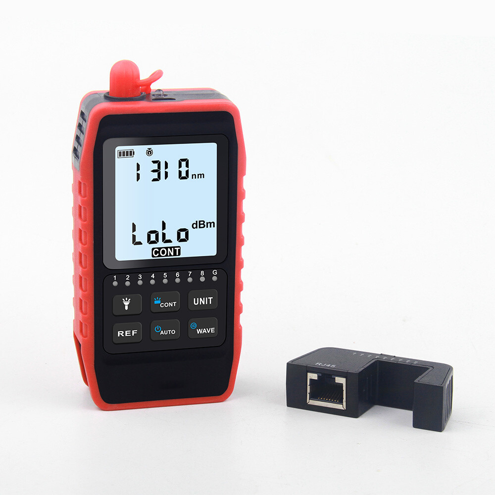 VXSCAN NF-908 Optical Power Meter RJ45 Network Test Portable Automatic Shutdown