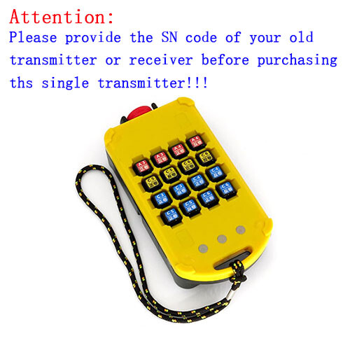 New PISO A16S Industrial Hoist Crane Wireless Remote Controller AC/DC