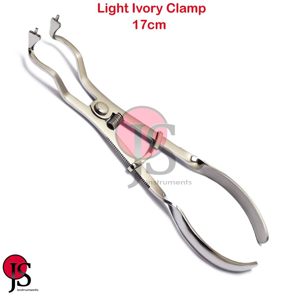 Endodontics Light Ivory Clamp Forceps Separating Restorative Rubber Dam Dentist