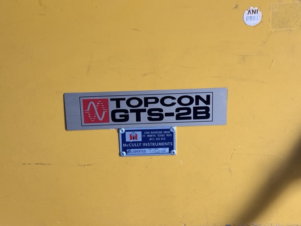 Topcon GTS-2B Total Station ~ Case, Controller, & Accessories - Untested, As-Is