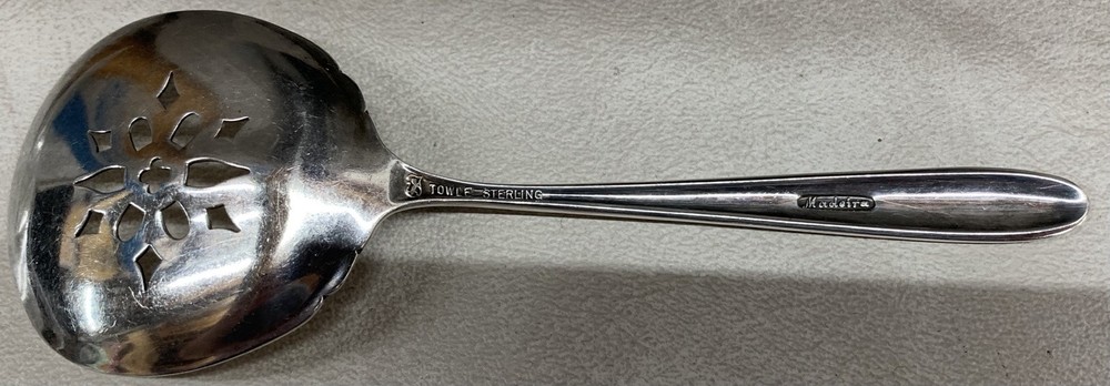 Towle Sterling Flatware, Maderia, Nut Spoon, 5 1/2 inches