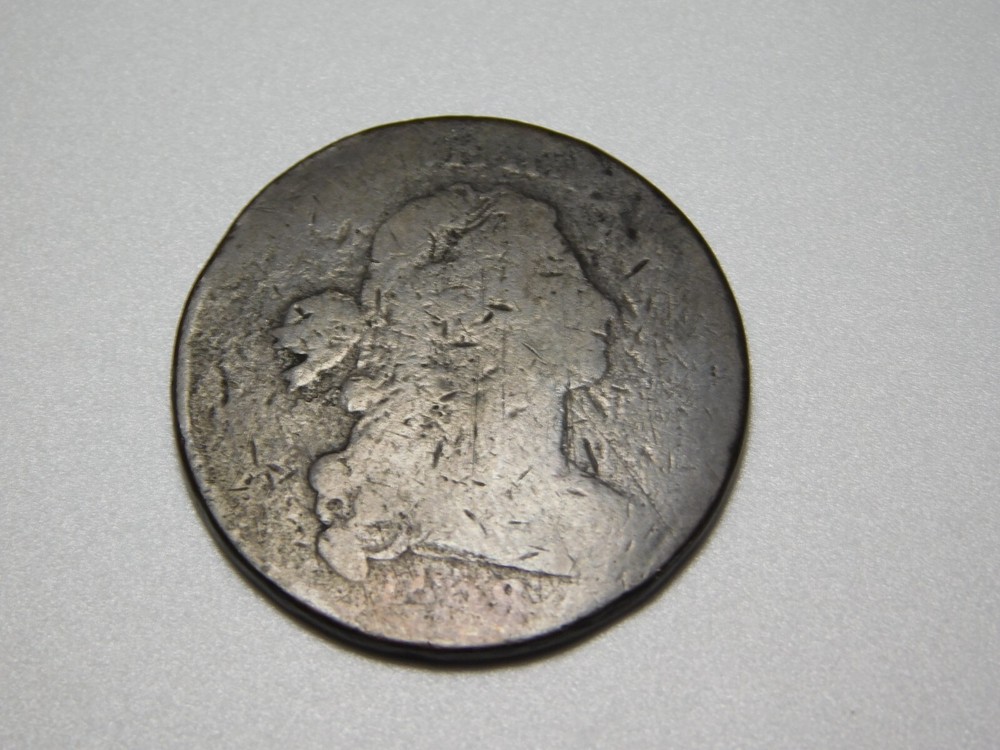 VINTAGE US COINS 1798 DRAPED BUST LARGE CENT