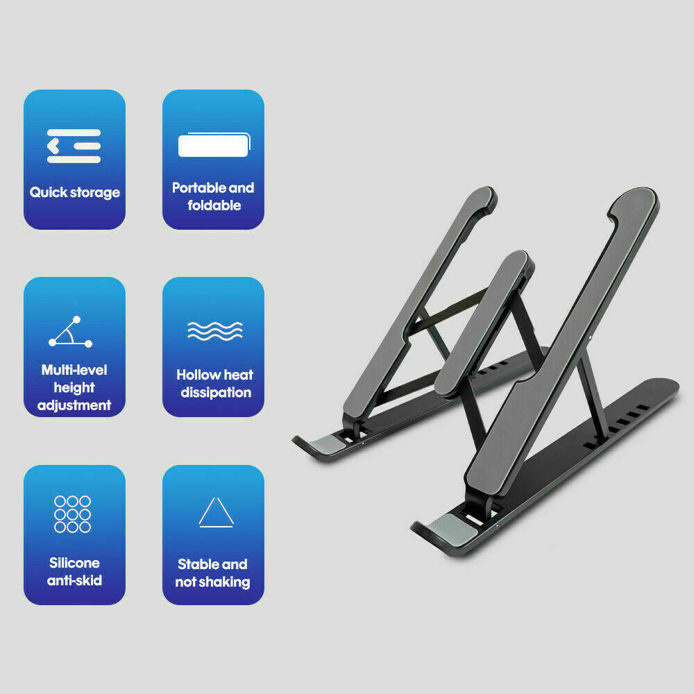 Portable Laptop Stand Adjustable Foldable Notebook Tablet Holder Computer Desk