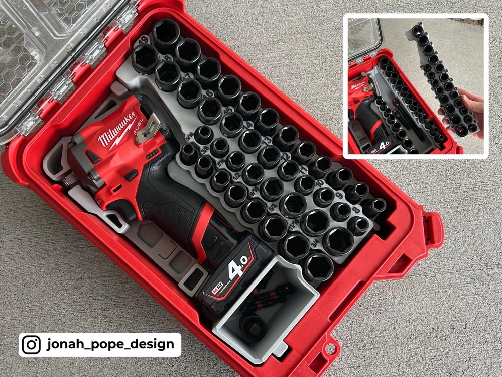 Milwaukee Packout Insert for Packout M12 Stubby 3/8" Impact (Insert Only)