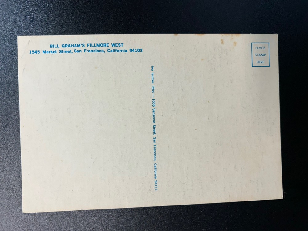 1968-FILLMORE-BG-145-POSTCARD-TEN YEARS AFTER/SUN RA/COUNTRY WEATHER-LEE CONKLIN