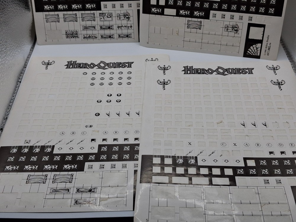 Heroquest Sticker Sheets for the Adventure E251