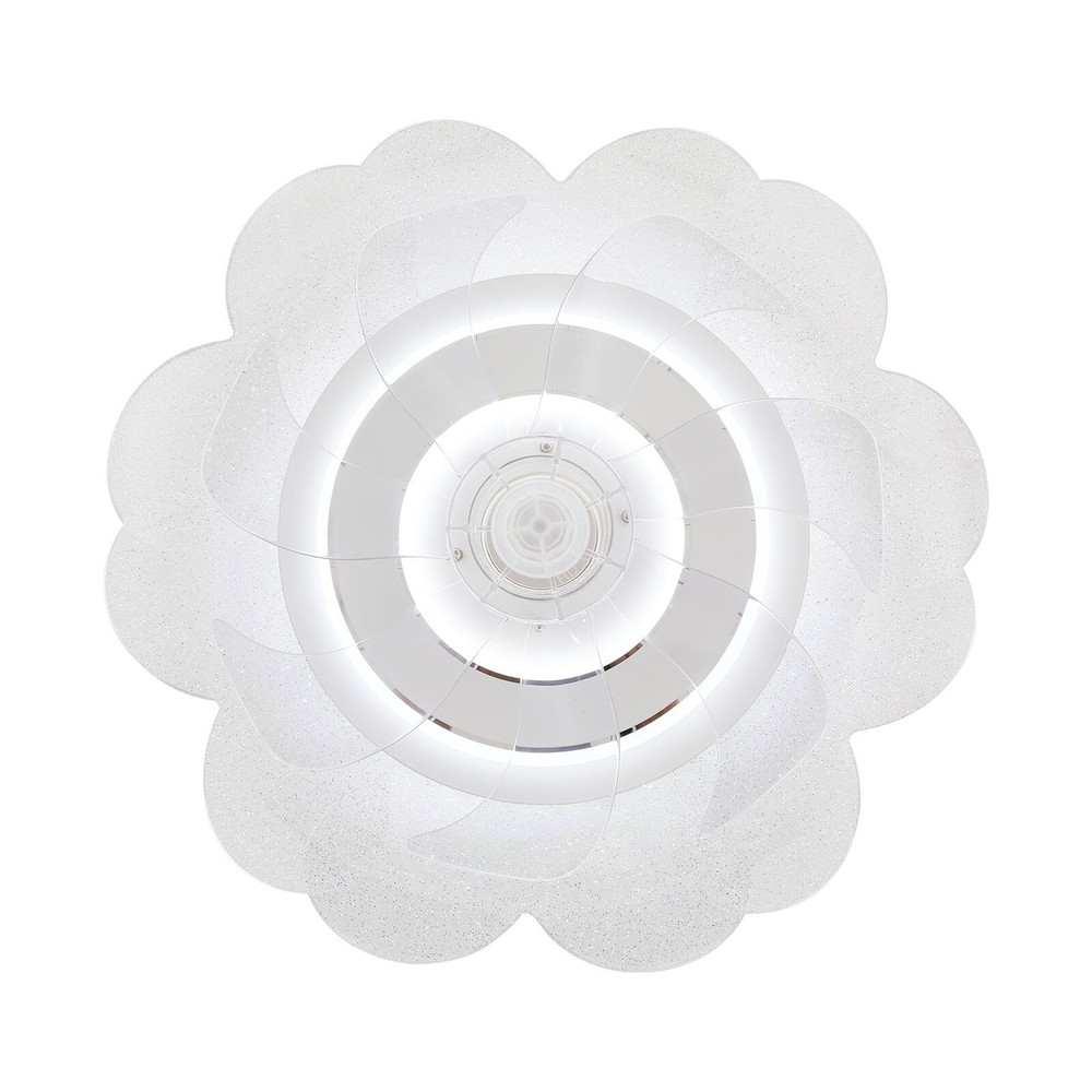 18.5" Ceiling Fan Light Flush Mount LED Ceiling Light kit w/ Remote APP Control