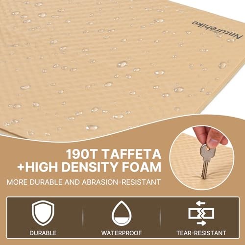 Camping Sleeping Pad with Quick-Inflating, Ultralight Memory Foam Yellow