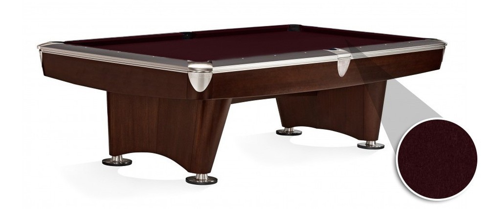 Championship Pool Table Cloth - Invitational - Wine 8FT