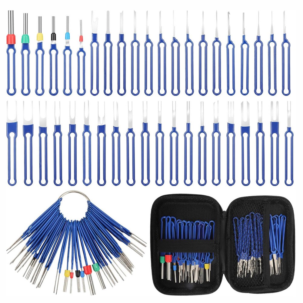41x Pin Extractor Removal Kit Tool Terminal Ejector Connector w/ Protective Bag
