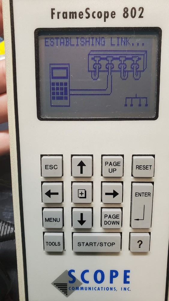 FRAMESCOPE 802 Ethernet Network Tester RJ45 scope communications ASM802FSC