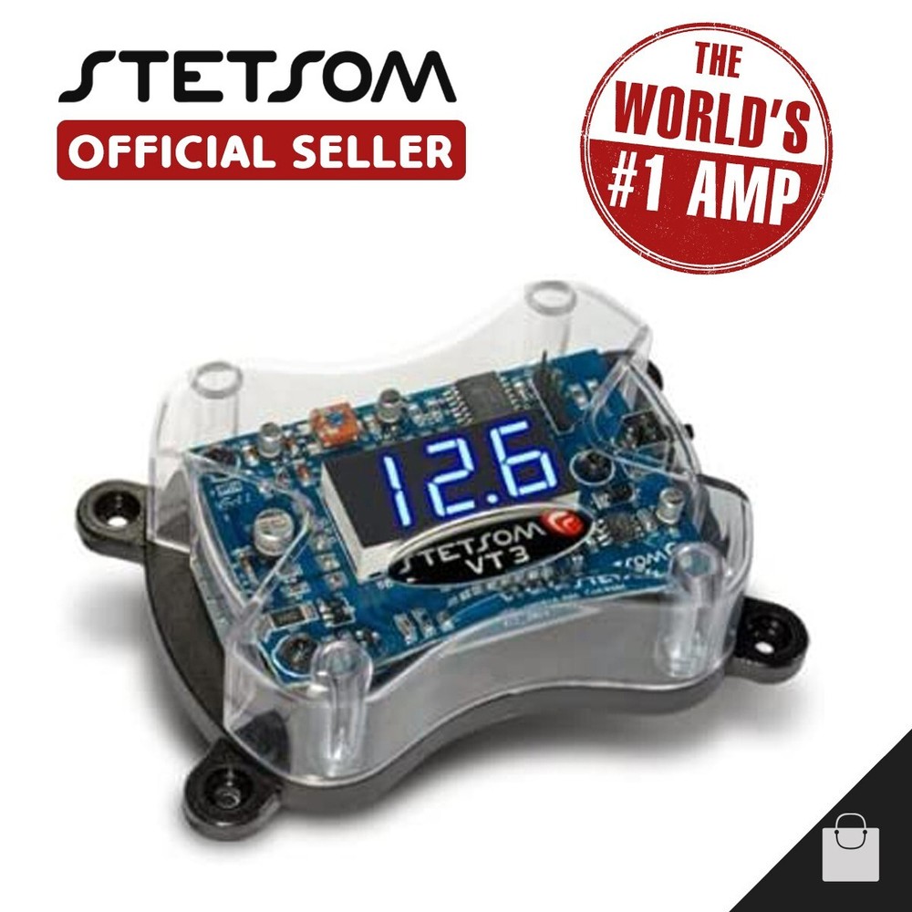 Stetsom VT 3 Digital Voltmeter Remote Car Led Protection Module 3-5 Day Delivery