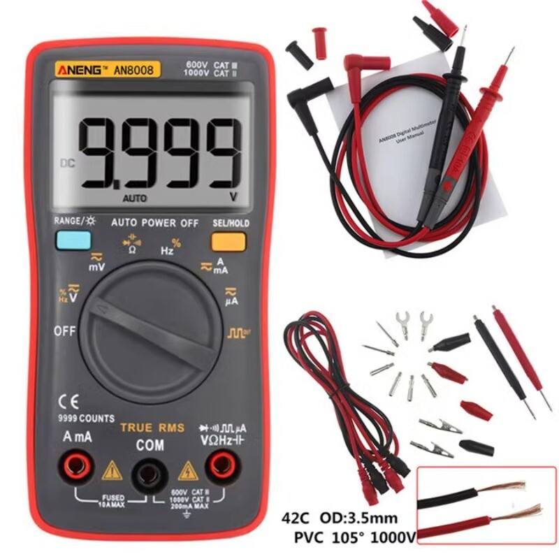 8008 High Precision Digital Multimeter Electronic Digital Display Meter
