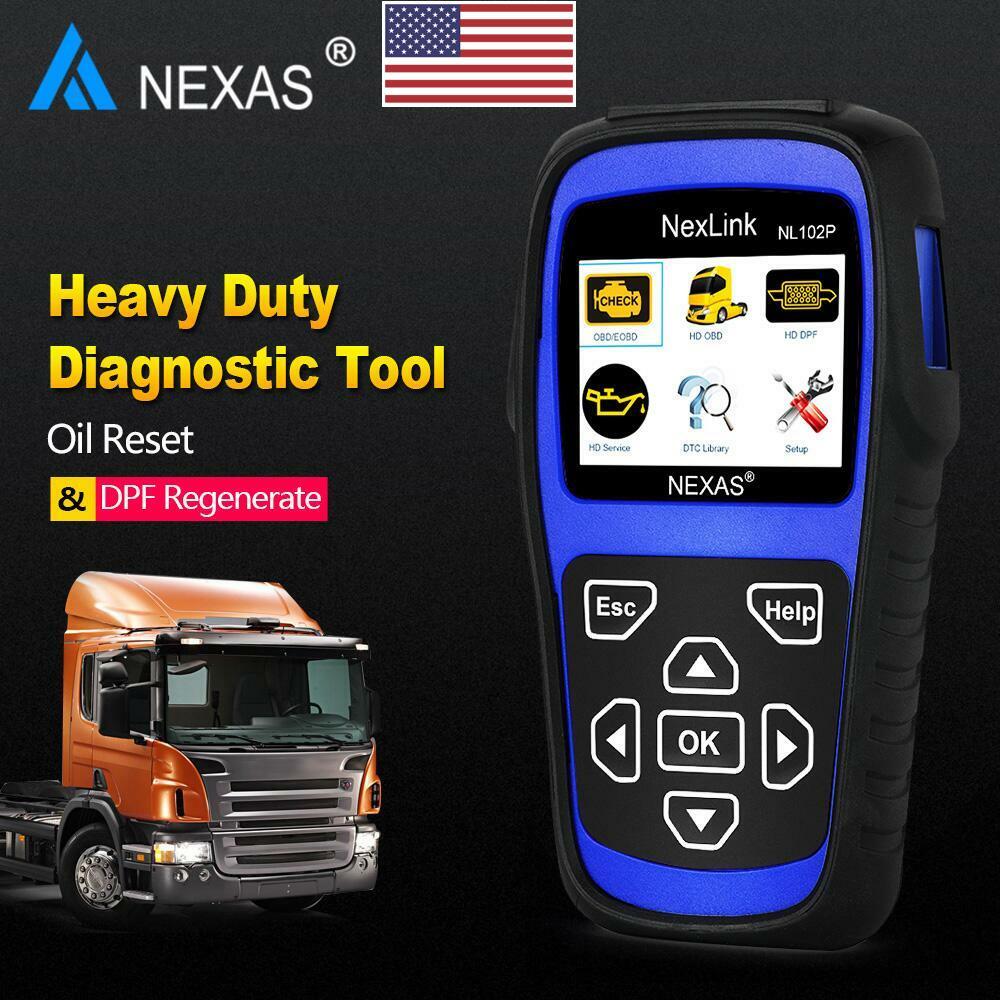 NEXAS NL102P HEAVY DUTY HD TRUCK DIAGNOSTIC SCANNER TOOL CAR CODE READER DPF