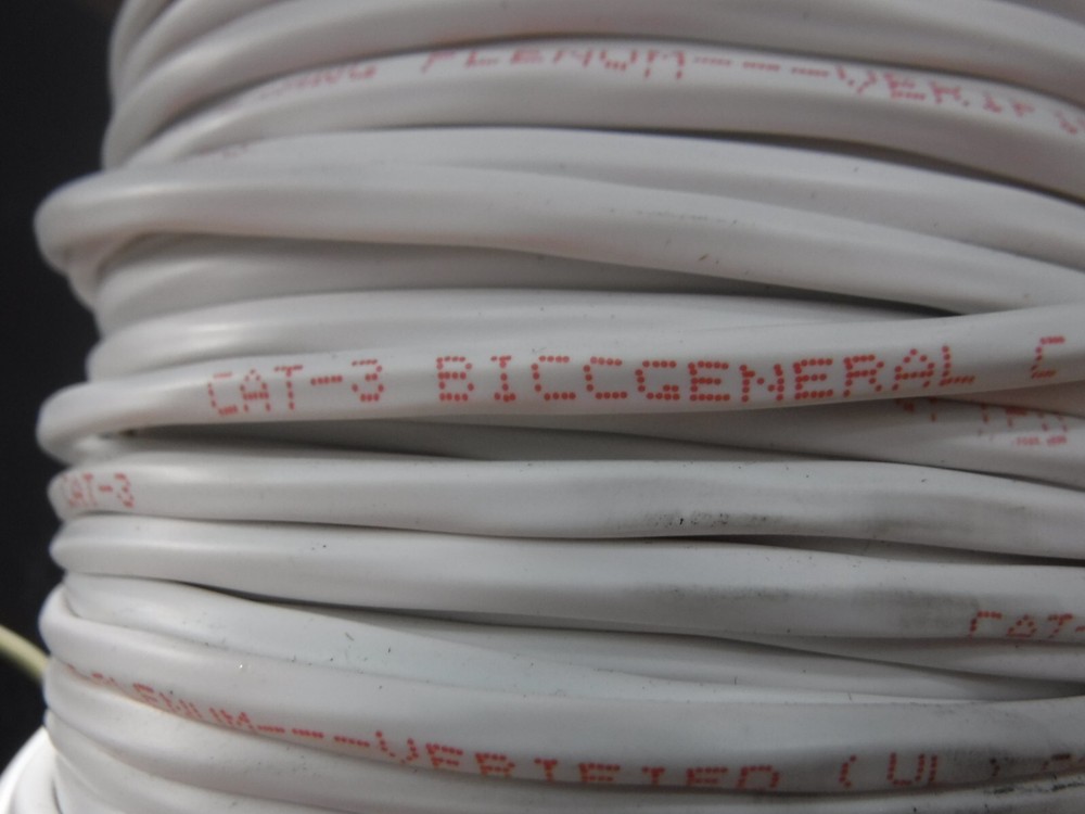Cat-3 BICCGENERAL C MPP/CMP (UL) C(UL) 4PR 24AWG PLENUM White Cable