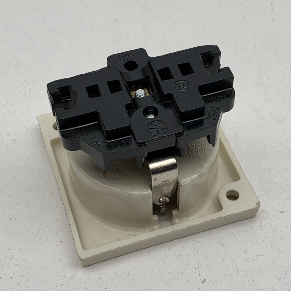 German/Euro Type F Panel Mount Receptacle Power Outlet