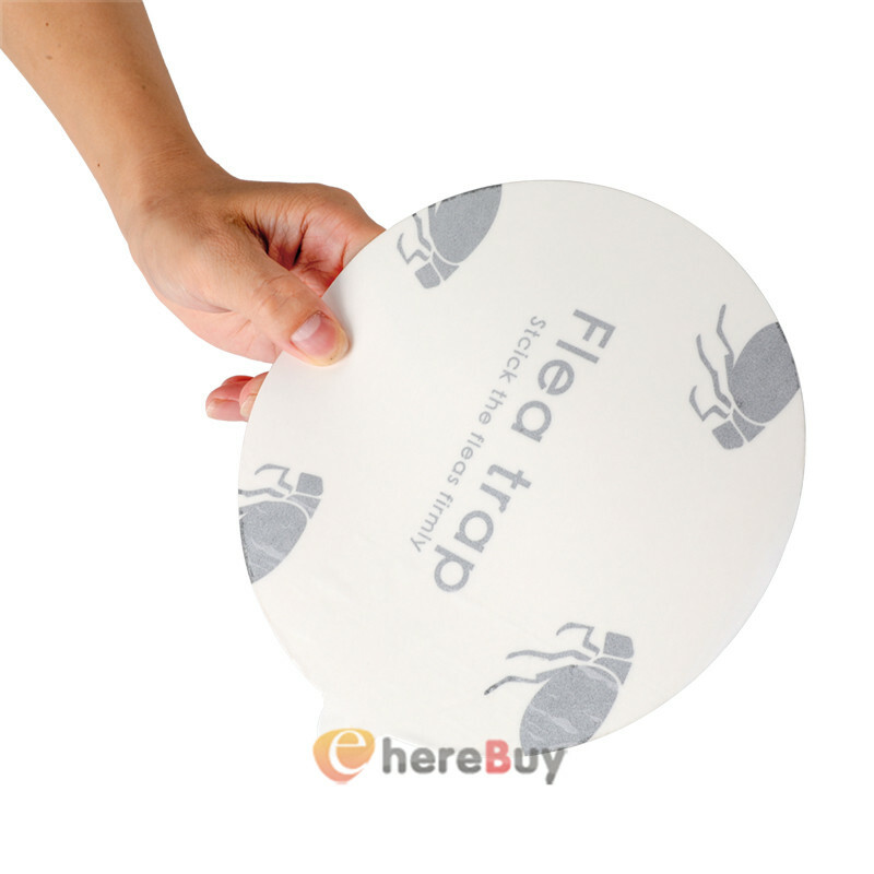 1~10X Disposable Flea Trap Sticker Sticky Dome Flea Trap Refill Flea Glue Discs