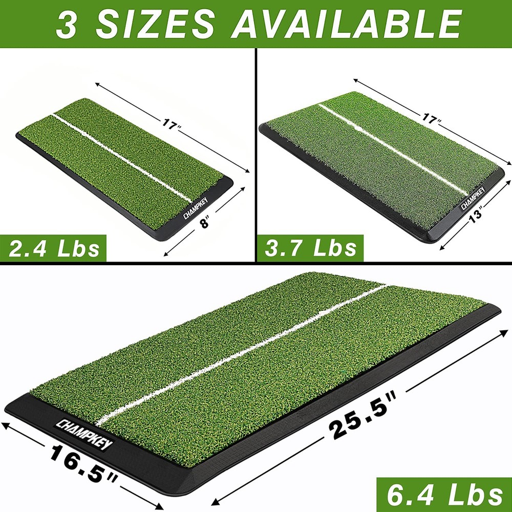 Premium Heavy-Duty Backing Golf Hitting Mat - Professional Alignment Practice...