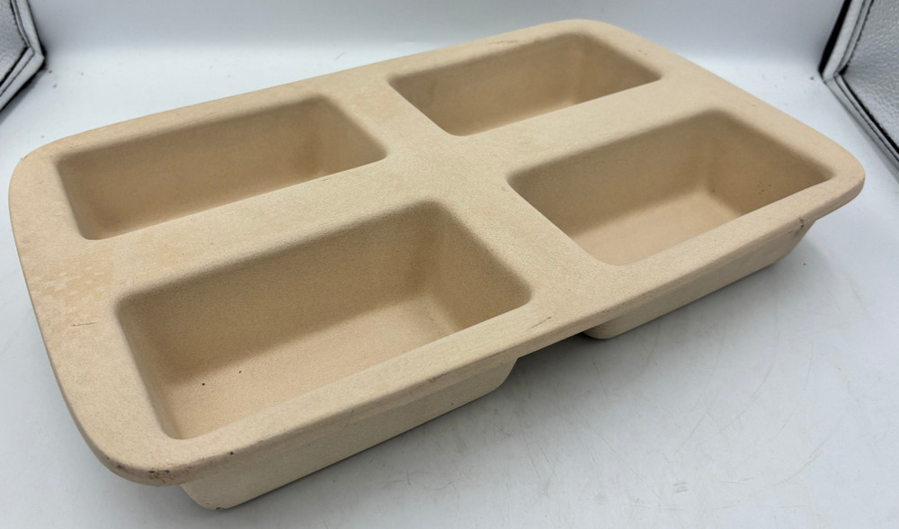 Pampered Chef Mini Loaf Pan #1418 with Cookbook