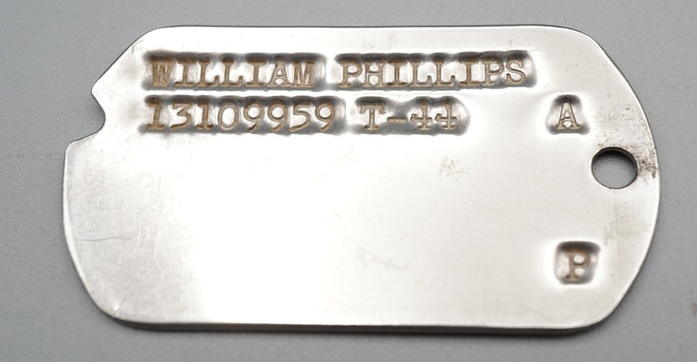 WWII 1944 Army Dog Tag T-44 - SCARCE NAME