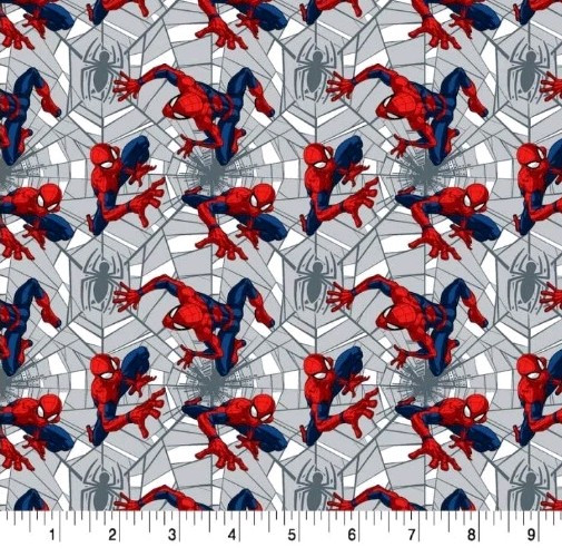 LINED WINDOW VALANCE CURTAIN 42 X 15 MARVEL SPIDER MAN WEB CRAWLER