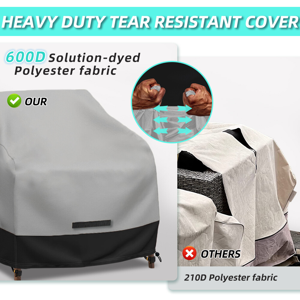 Waterproof Patio Chair Cover, Outdoor Furniture Cover for Lawn/Deck/Garden/Yard