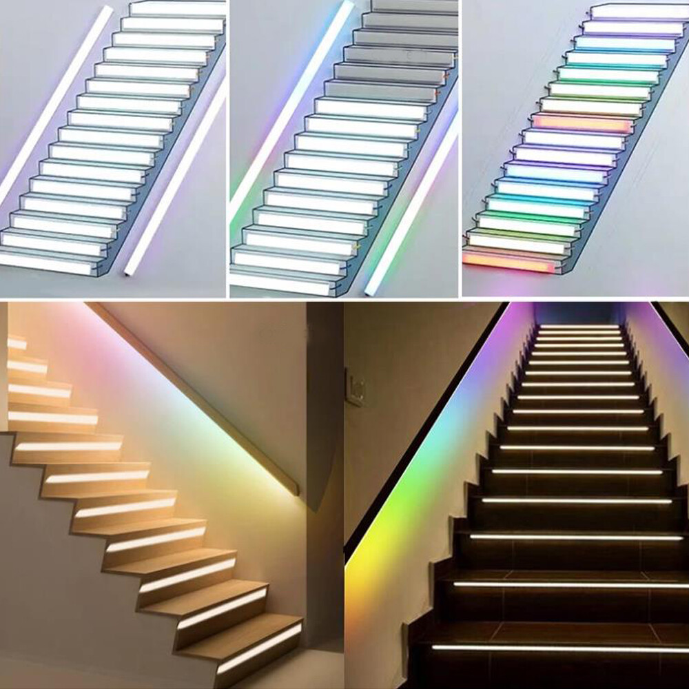 ES32 LED Stair Light Controller Dimmable Ladder RGB Pixel SPI Pir Motion Sensor